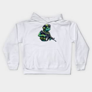 Tactical Cameleon Mastery Tee: Where Style Meets Stealth Kids Hoodie